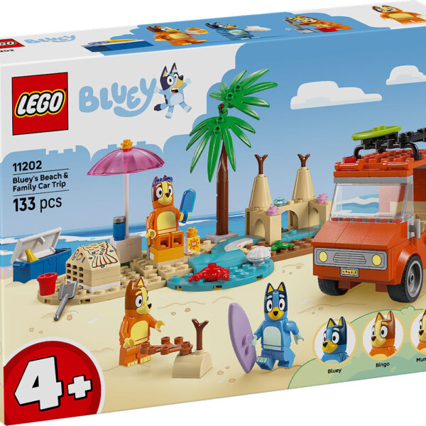 LEGO Bluey's autorit naar het strand