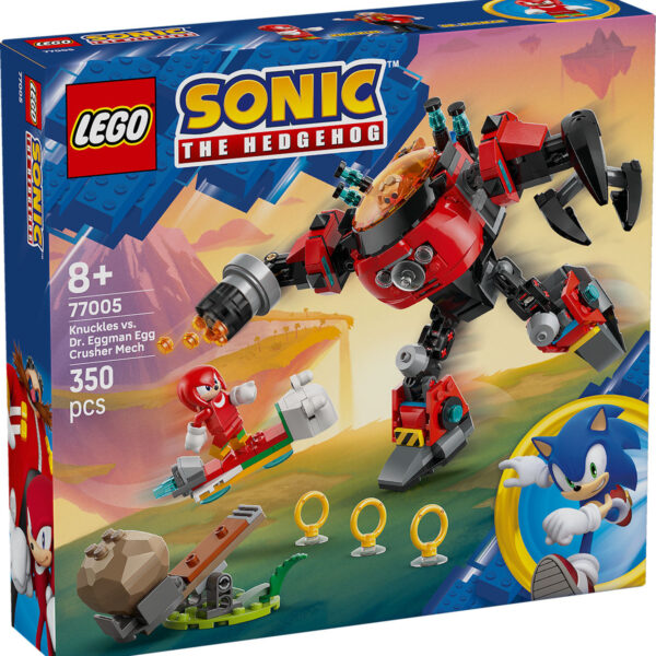 LEGO Sonic Knuckles vs. Dr. Eggman Egg Crusher mecha