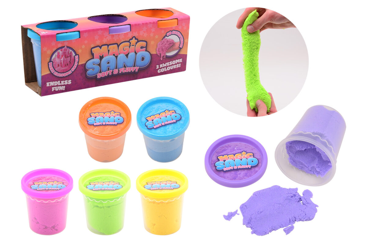 Magisch speelzand multipack 3 stuks