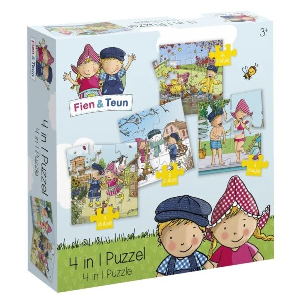 Fien en Teun - 4 in 1 puzzel