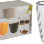 Dubbelwanding Koffie/Theeglas 250ml 2 stuks