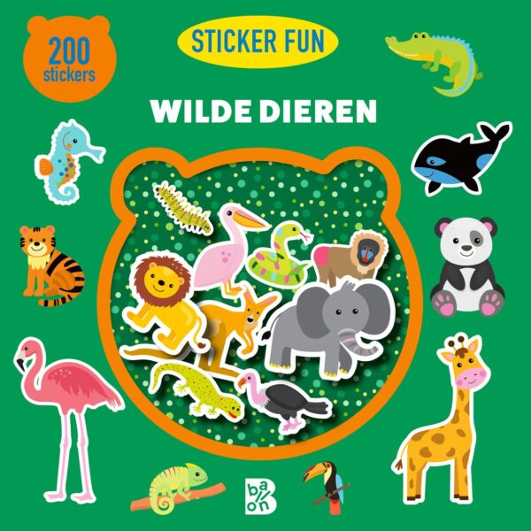 De Ballon - Sticker Fun 200 stickers Wilde dieren