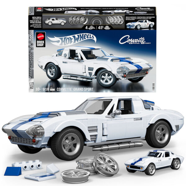Mattel Brick Shop Hot Wheels Corvette Grand Sport