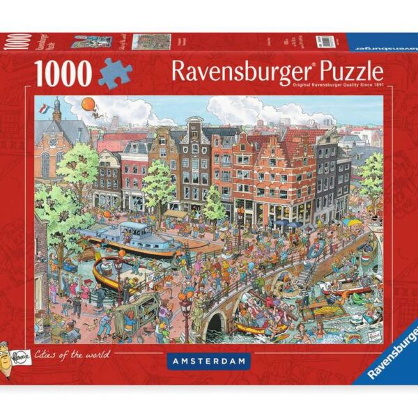 Puzzel 1000 stukjes Fleroux - Amsterdam