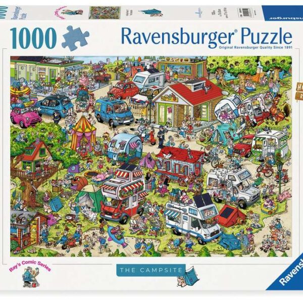 Puzzel 1000 st. Ray Comic Holiday resort 1: The campsite