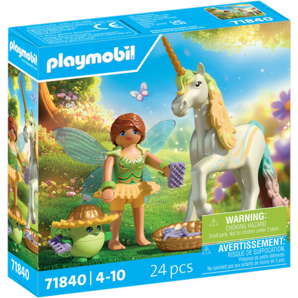 Playmobil Princess Magic Eenhoorn regenboogbloem met fee