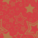 Duni servetten Holiday Star Red 33x33cm