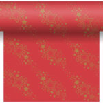 Duni tafellaken Holiday Star Red 138x220cm
