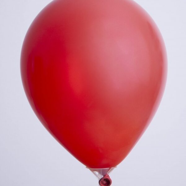 Zak met 25 ballons no. 12 metallic rood