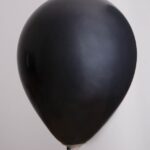 Zak met 25 ballons no. 12 metallic zwart