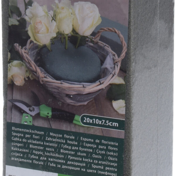 Steekschuim Rechthoek 20x10x7cm droog/kunstbloemen