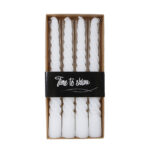 Tafelkaars X4 Twist 4uur 2x2x20cm - wit