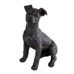 Sculptuur Big Dog bruin 30x22,5x35cm