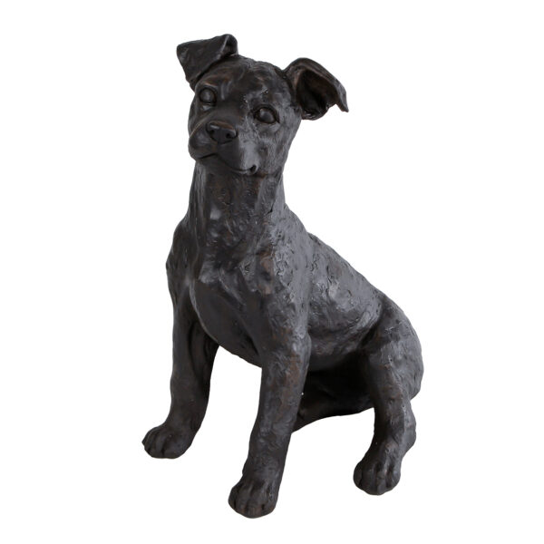 Sculptuur Big Dog bruin 30x22,5x35cm
