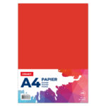 Papier A4 80gr 100 vel - rood