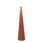 Countryfield LED Kegelkaars rustiek 5x5x25cm - roze
