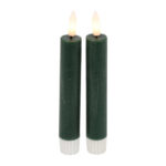 Countryfield LED Dinerkaars rustiek S 15cm 2 stuks - donk. g