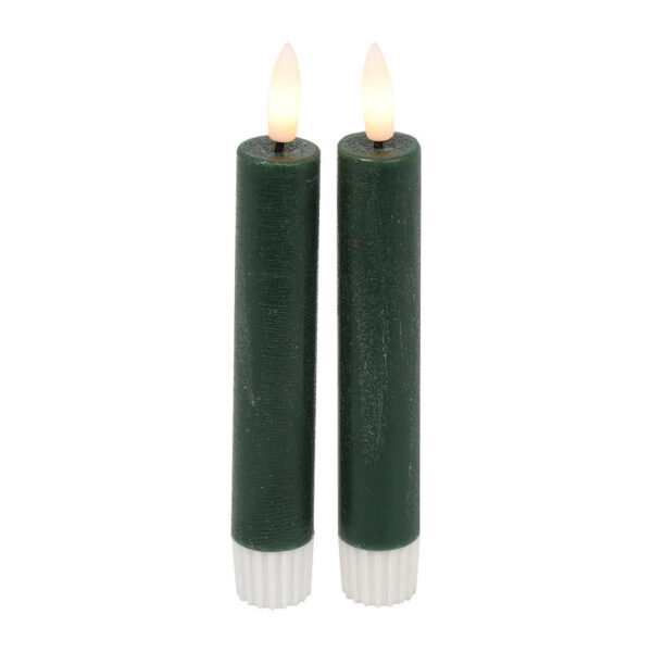 Countryfield LED Dinerkaars rustiek S 15cm 2 stuks - donk. g