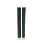 Countryfield LED Dinerkaars rustiek L 24cm 2 stuks - donk. g