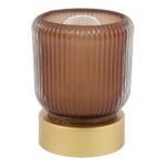 Countryfield Tafellamp LED ro Floor S d.bruin 8x8x11cm