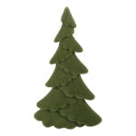 Countryfield Kerstboom ovaal gevlokt Mea L groen 18x18x31cm