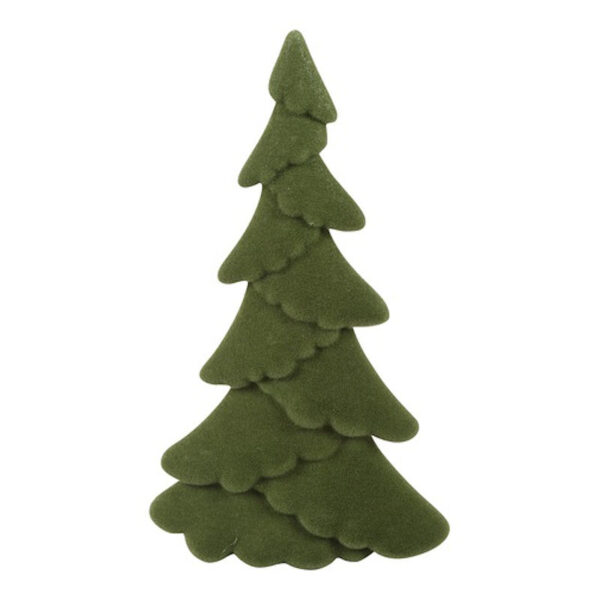 Countryfield Kerstboom ovaal gevlokt Mea L groen 18x18x31cm