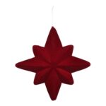 Countryfield Ster Flocked Mea S rood 5x22x22cm