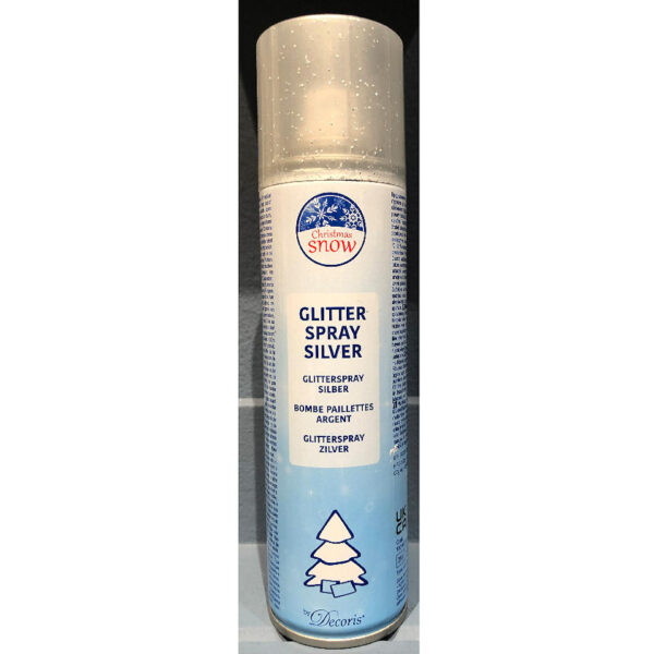 Glitterspray Zilver