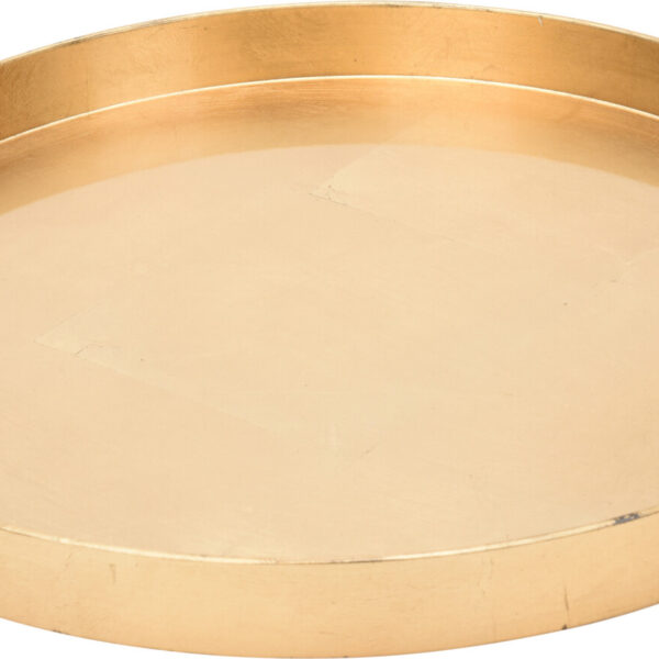 Dienblad rond 46x4cm Goud