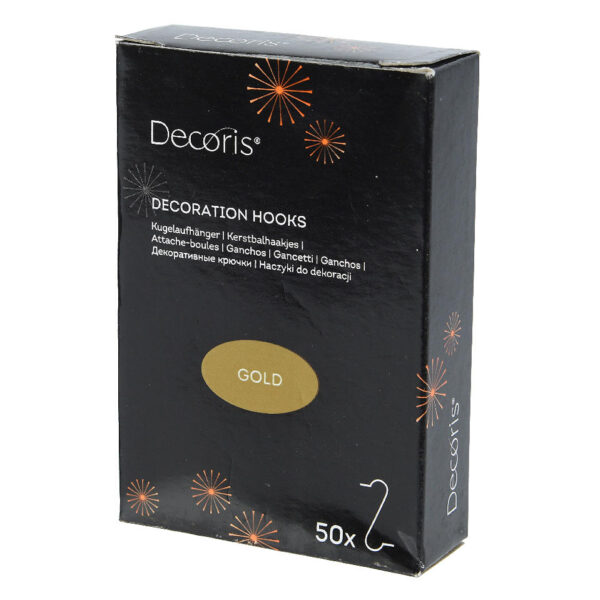 Kerstbalhaakjes Goud