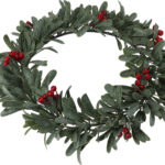 Kerstkrans Rode Bessen 35cm