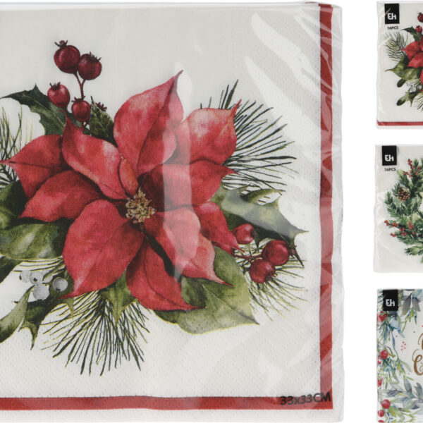 Servetten Kerst II 33x33cm