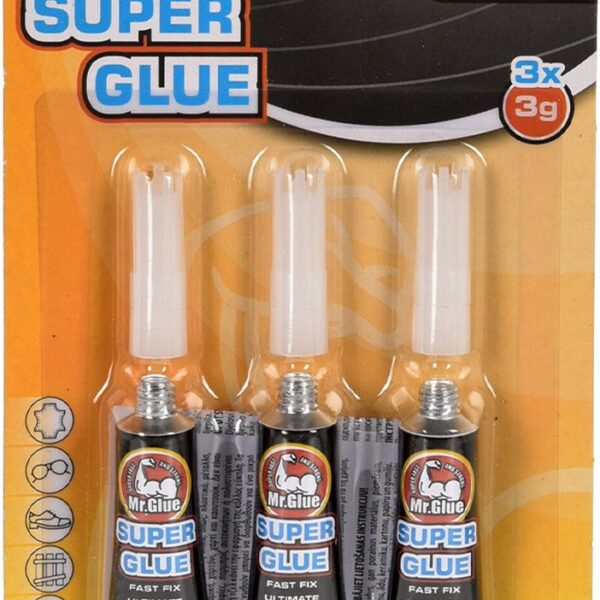 Mr. Glue Secondelijm 3 gram 3 stuks