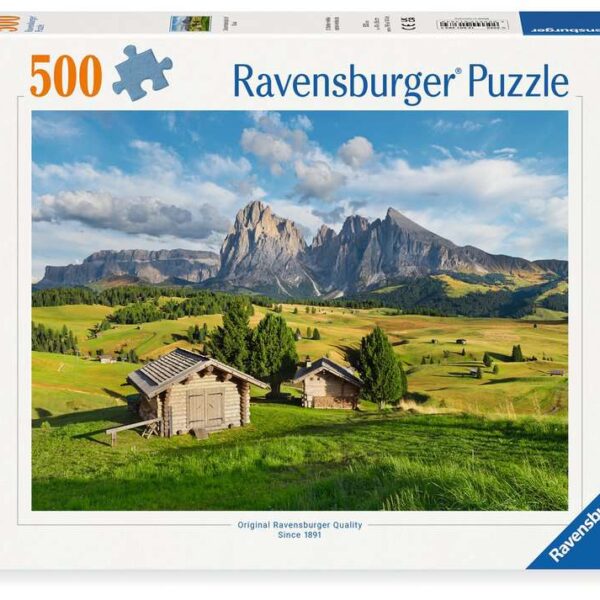 Puzzel 500 stukjes - Dolomitenidyll of Siusi