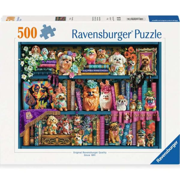 Puzzel 500 stukjes - Precious Porcelain Pugs