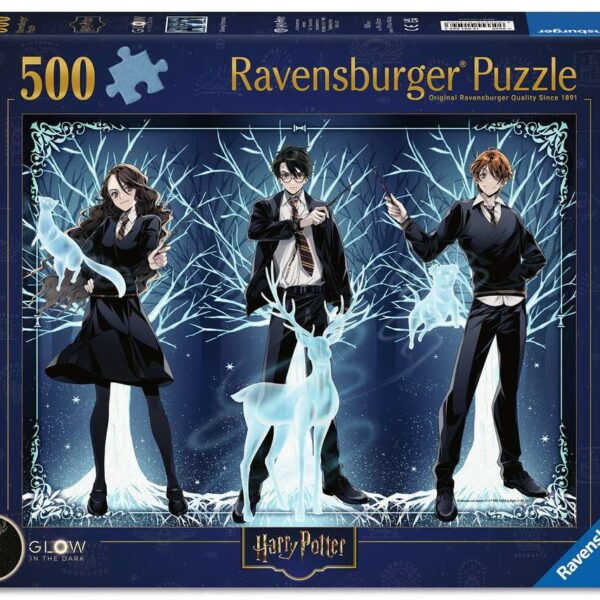 Puzzel 500 stukjes - Glow in the Dark Harry Potter