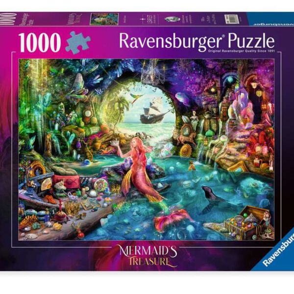 Puzzel 1000 stukjes - Mermaid's Treasure