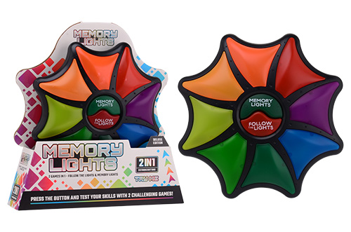 Memory en Follow me spel Star met licht en geluid 2in1