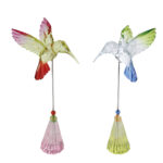 Sculptuur Kolibrie o/steel multicolor a2 acryl 16x6x6,5cm