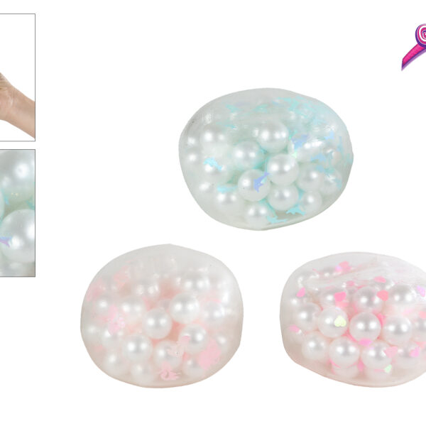 Glamour knisper kralenbal 4ass 9,5cm