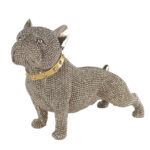 Sculptuur Cairn Terrier glinster goud polystone 22x9x17cm