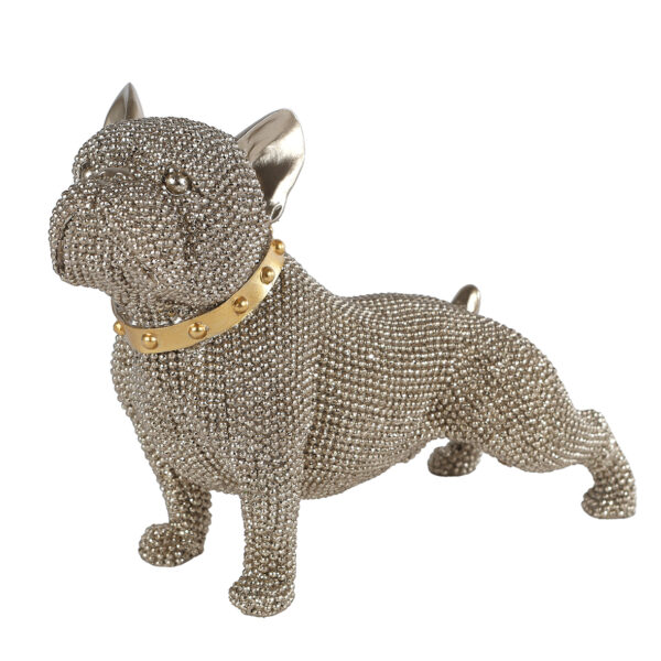 Sculptuur Cairn Terrier glinster goud polystone 22x9x17cm