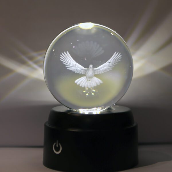 Sfeerverlichting LED Peace Bird m/USB-C kabel 8x8x12,5cm