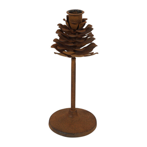 Countryfield Kandelaar Moja M dennenappel roest 9,5x9,5x22,5