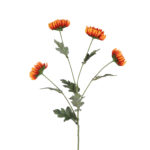 Countryfield Kunstbloem Chrysanthemum x4 oranje 84cm