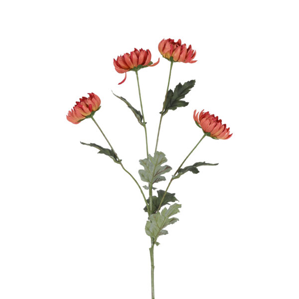 Countryfield Kunstbloem Chrysanthemum x4 roze 84cm