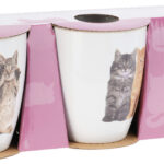 Beker 22cl set 3 stuks - Katten