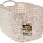 Opbergmand ratan Sand - 350x290x96mm