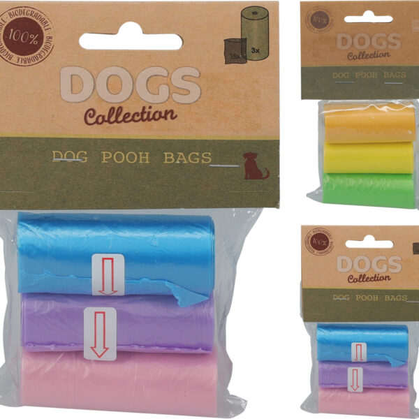 Hondenpoepzakjes 3x15 stuks