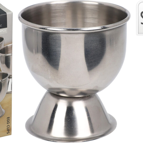 RVS Eierdoppen set 4 stuks